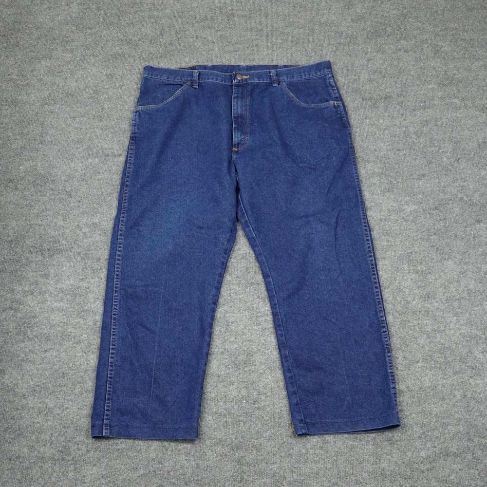 Wrangler Jeans Mens 40x26 Blue Regular Fit Straight Leg Denim Workwear Casual